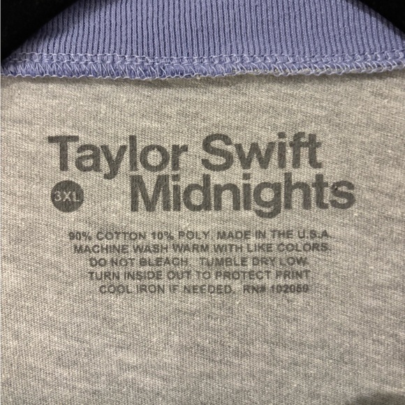 SOLD || TAYLOR SWIFT KARMA cropped ringer tee | plus size 3xl | official merch - Picture 3 of 3